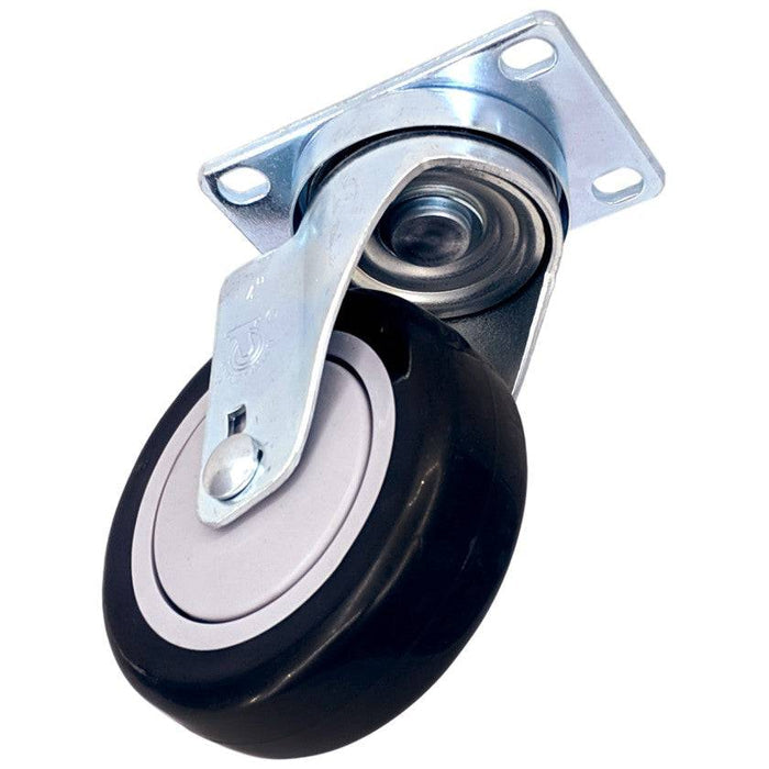 4" x 1-1/4" Poly-Pro Wheel Swivel Caster - Durable Superior Casters - product view 2