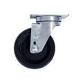 4" x 1-1/4" Polyolefin Wheel Swivel Caster w/ Swivel Dust Cap - Durable Superior Casters - product view 1