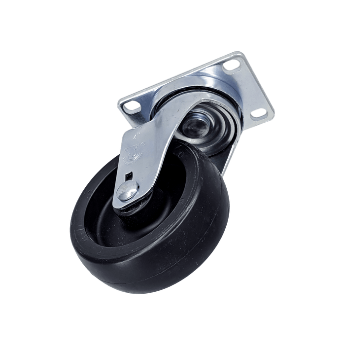 4" x 1-1/4" Polyolefin Wheel Swivel Caster w/ Swivel Dust Cap - Durable Superior Casters - product view 2