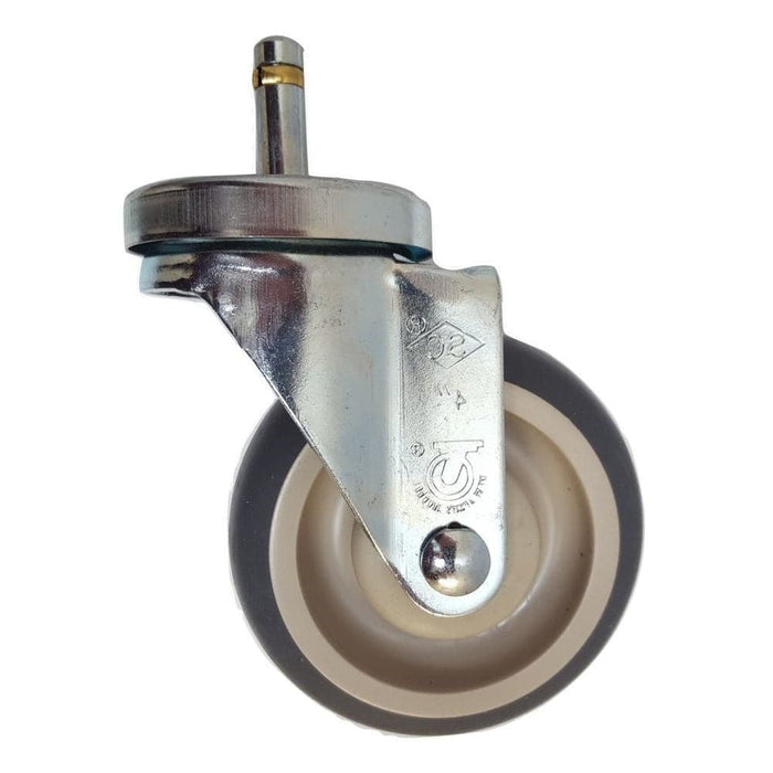 4" x 1-1/4" Thermo-Pro Swivel Grip Ring Stem Caster (7/16") - Durable Superior Casters - product view 1