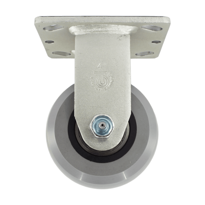 4" x 2" Ergolastomer Wheel Rigid Caster - Durable Superior Casters - product view 1