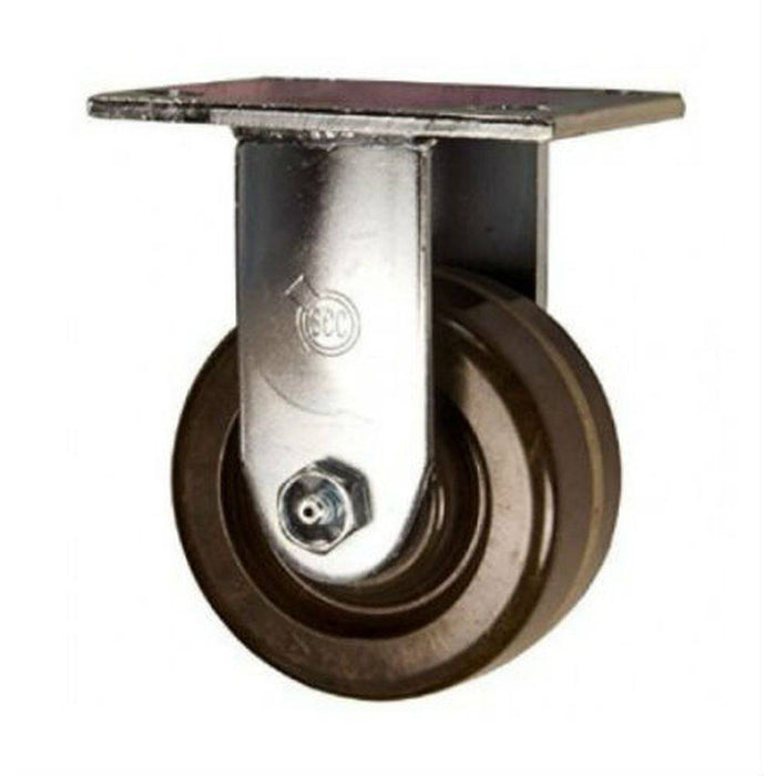 4" x 2" High Temp. Phenolic Rigid Caster (Zinc Plated) - Durable Superior Casters