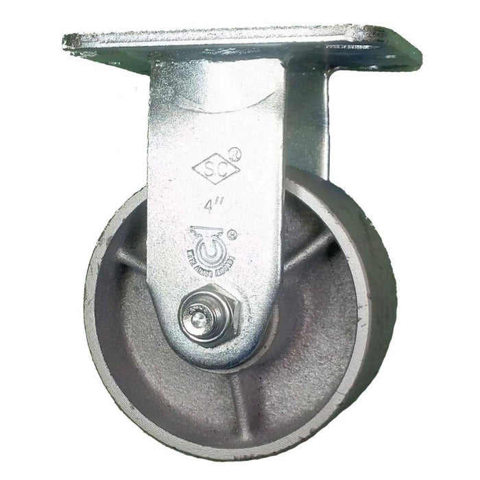 4" x 2" Semi-Steel Wheel Rigid Caster - Durable Superior Casters