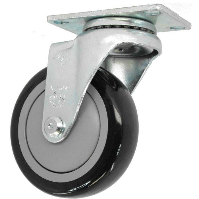 5" x 1-1/4" Poly-Pro Wheel Swivel Caster - Durable Superior Casters