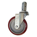 5" x 1-1/4" Polymadic Wheel Square Swivel Stem Caster - Durable Superior Casters