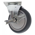 5" x 1-1/4" Thermo-Pro Wheel Swivel Caster W/ Brake - Durable Superior Casters