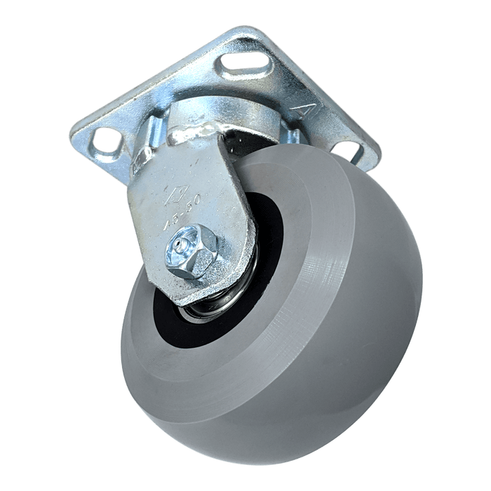 5" x 2" Ergolastomer Wheel Kingpinless Swivel Caster - Durable Superior Casters - product view 2