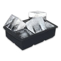 6 Cavity Large Clear Ice Cube Silicone Tray