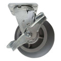 6" x 2" Thermo-Pro Wheel Swivel Caster W/ Brake - Durable Superior Casters
