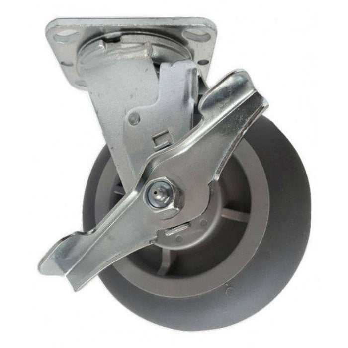 6" x 2" Thermo-Pro Wheel Swivel Caster W/ Brake - Durable Superior Casters