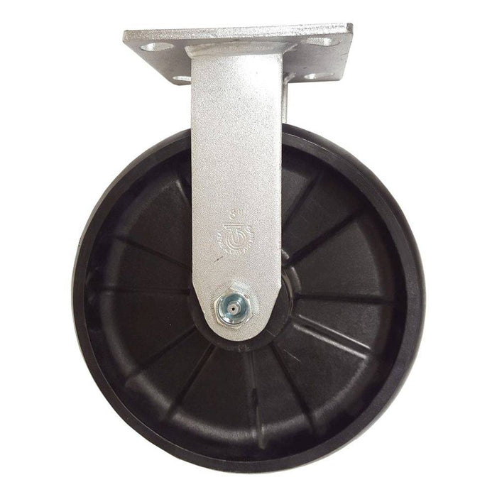 8" x 2" MaxRok Wheel Rigid Caster - Durable Superior Casters