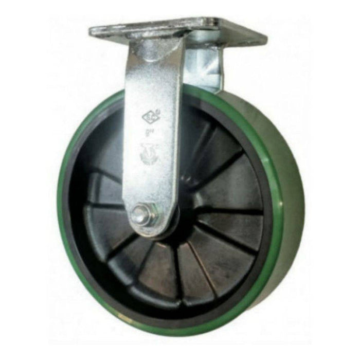 8" x 2" Polyon MaxRok Wheel Rigid Caster - Durable Superior Casters