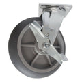 8" x 2" Thermo-Pro Wheel Swivel Caster W/ Brake - Durable Superior Casters