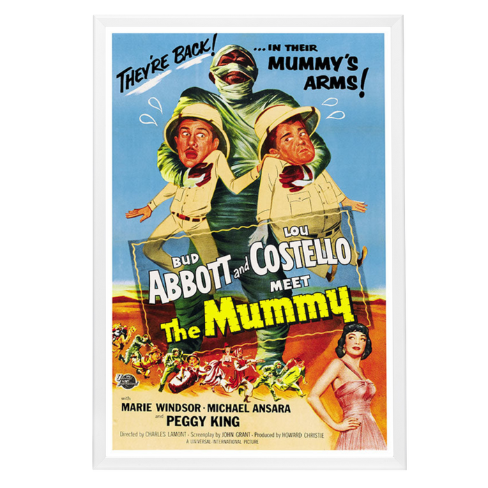 "Abbott And Costello Meet The Mummy" (1955) Framed Movie Poster