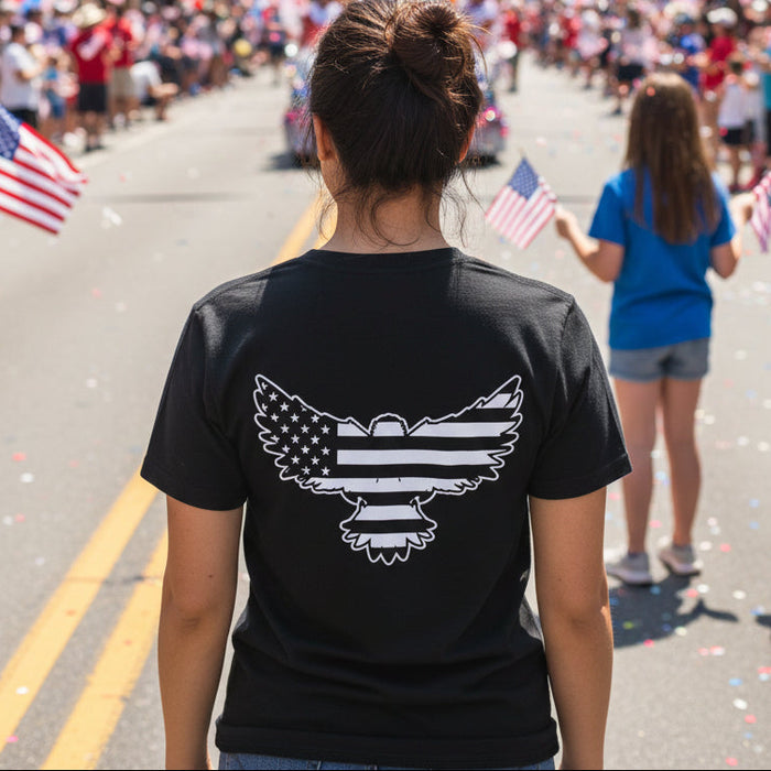 American Flag Eagle Graphic Tee
