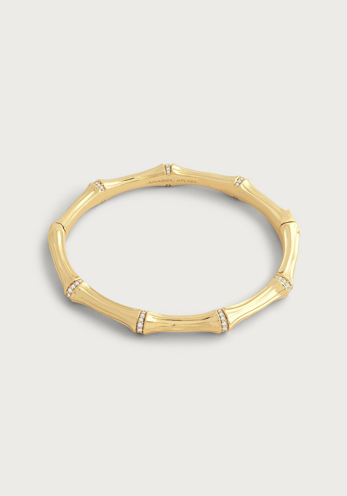 Anabel Aram Bamboo Hinged Bangle