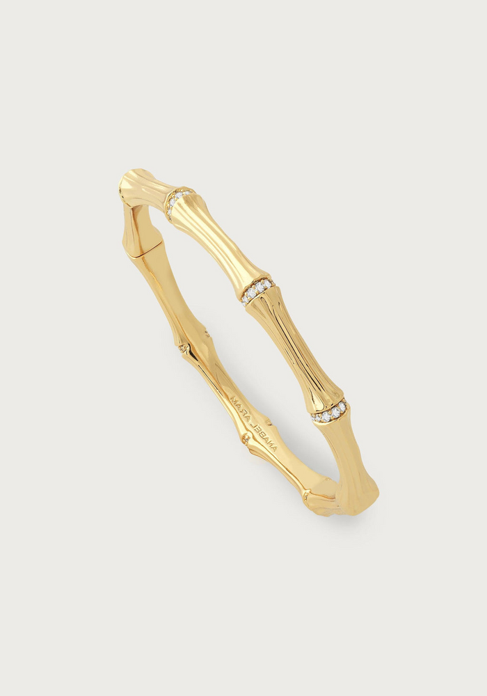 Anabel Aram Bamboo Hinged Bangle
