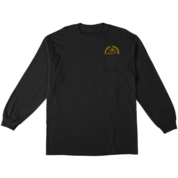 Anti Hero - Rock Dove Fill LS Tee (Black/Yellow)