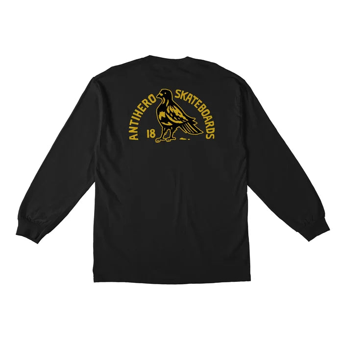 Anti Hero - Rock Dove Fill LS Tee (Black/Yellow)