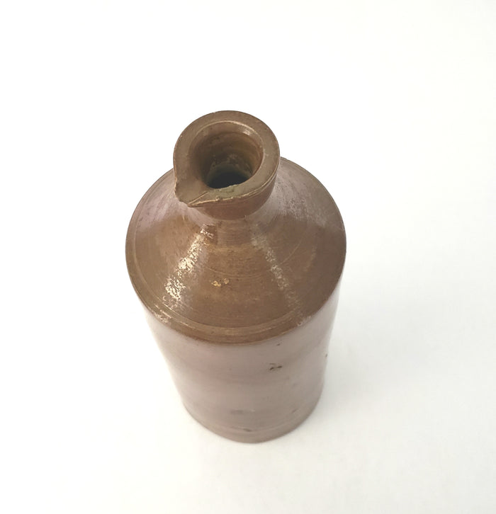 Antique 19th Century Glazed Stoneware Master Ink Bottle Pour Lip London, England
