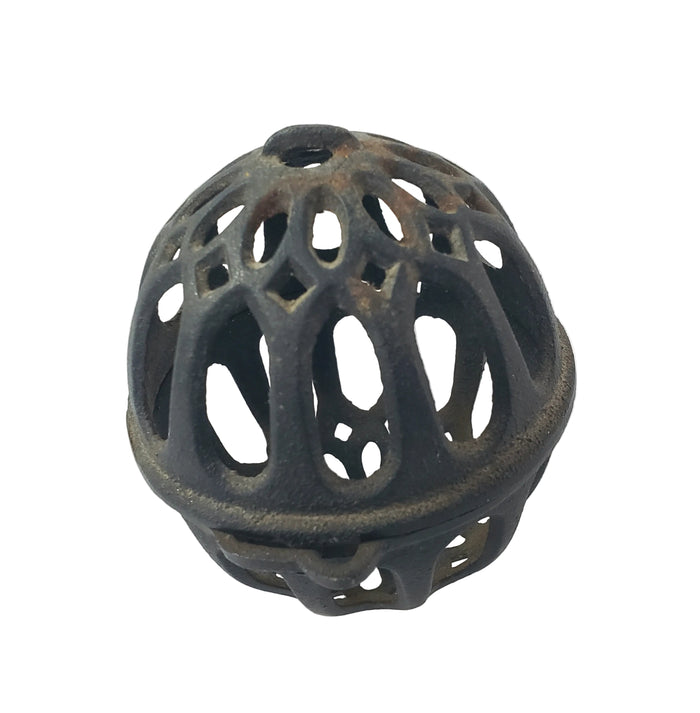 Antique Cast Iron Round String Holder Dispenser 4" General Store String Keeper