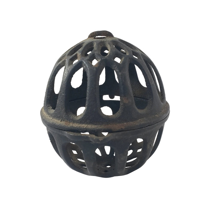 Antique Cast Iron Round String Holder Dispenser 4" General Store String Keeper