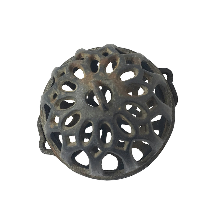 Antique Cast Iron Round String Holder Dispenser 4" General Store String Keeper