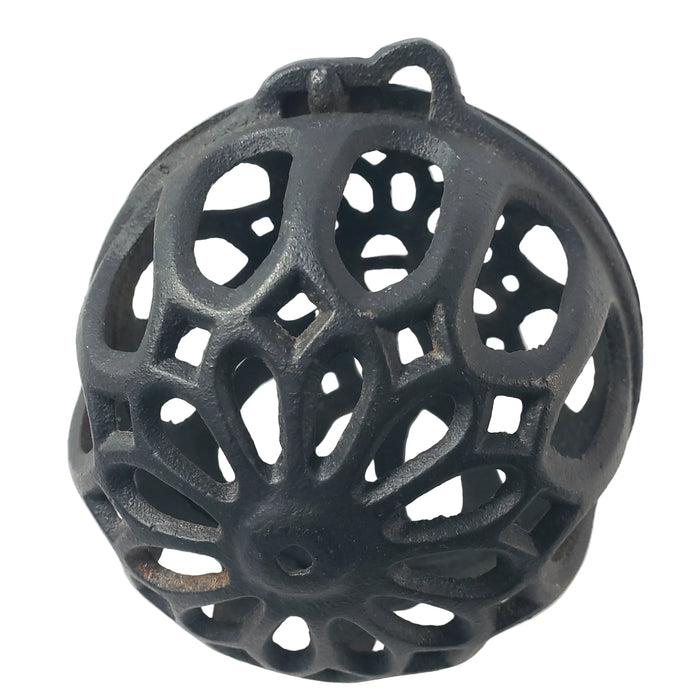 Antique Cast Iron Round String Holder Dispenser 4" General Store String Keeper