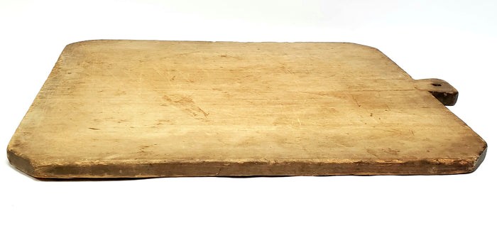 Antique Extra Large 5 Pound Farmhouse Dough Cutting Board w/ Handle