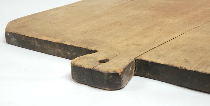 Antique Extra Large 5 Pound Farmhouse Dough Cutting Board w/ Handle