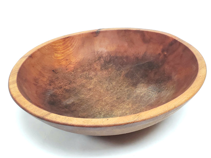 Antique Farmhouse Wooden Dough Bowl
