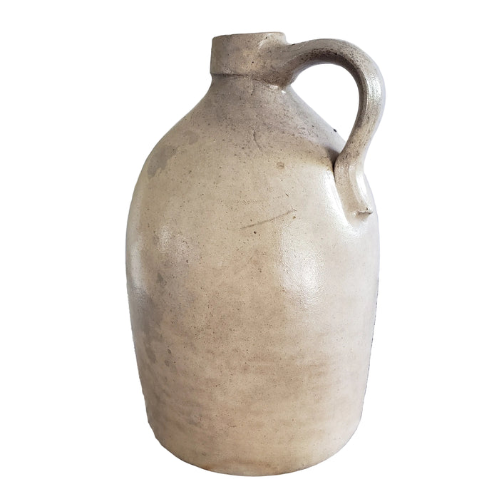 Antique Glazed Stoneware 1 Gallon Jug Evan Jones Pittston Pennsylvania