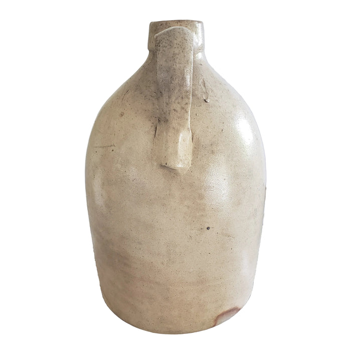Antique Glazed Stoneware 1 Gallon Jug Evan Jones Pittston Pennsylvania