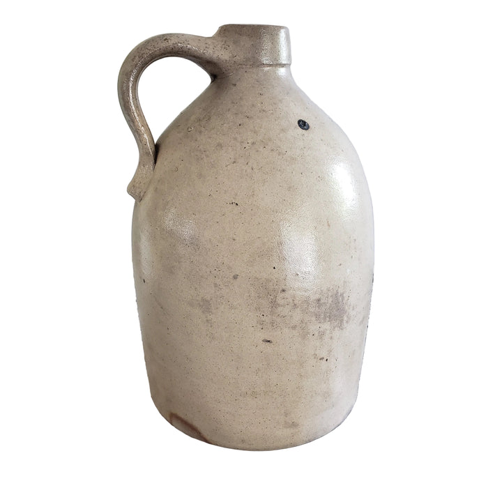 Antique Glazed Stoneware 1 Gallon Jug Evan Jones Pittston Pennsylvania