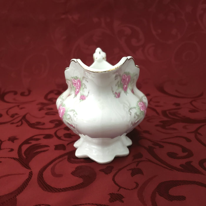 Antique Gravy Boat Pink Roses and Swags by Johnson Brothers England ~ 1891-1920