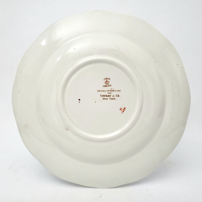 Antique Hand Painted Plates Set of 6 Made for Tiffany NY by Booths Ltd England