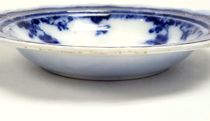 Antique Johnson Brothers Round Covered Butter Dish CLAYTON pattern c 1902