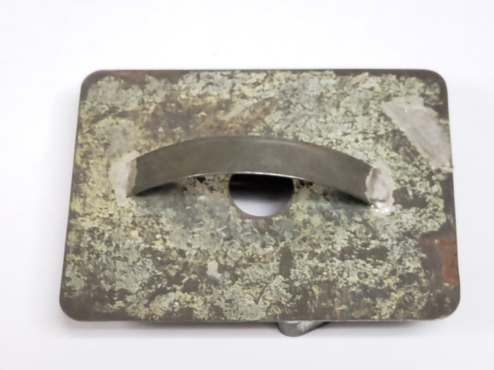 Antique "Male Profile Face" Tin Cookie Cutter With Flat Back and Soldered Handle