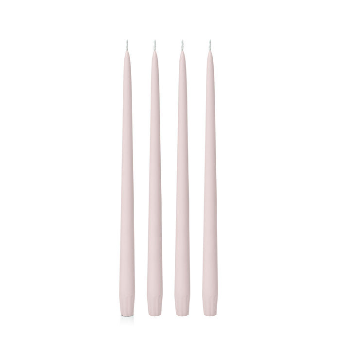 Antique Pink 35cm Taper Candles Pack of 4
