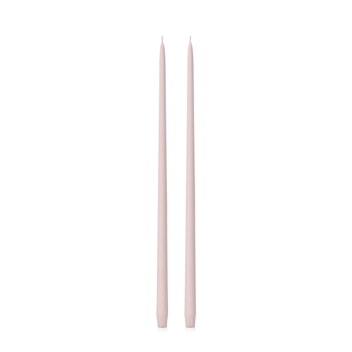 Antique Pink 55cm Taper Candles Pack of 2