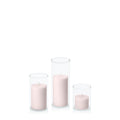 Antique Pink 5cm Pillar in 5.8cm Glass, Sm - Set of 6