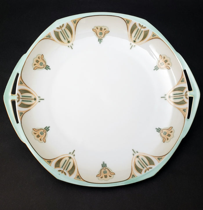 Antique Porcelain MZ Austria Serving Plates Set of 3