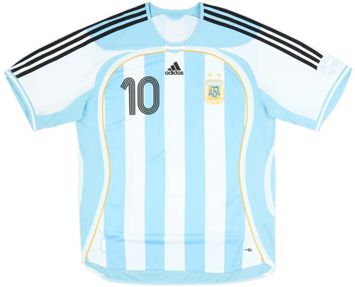 Argentina Home Jersey 2006 Riquelme | Light Blue/White | Men's