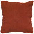 BØRSTING DARK ORANGE  SOLID URBAN FARMHOUSE THROW PILLOW