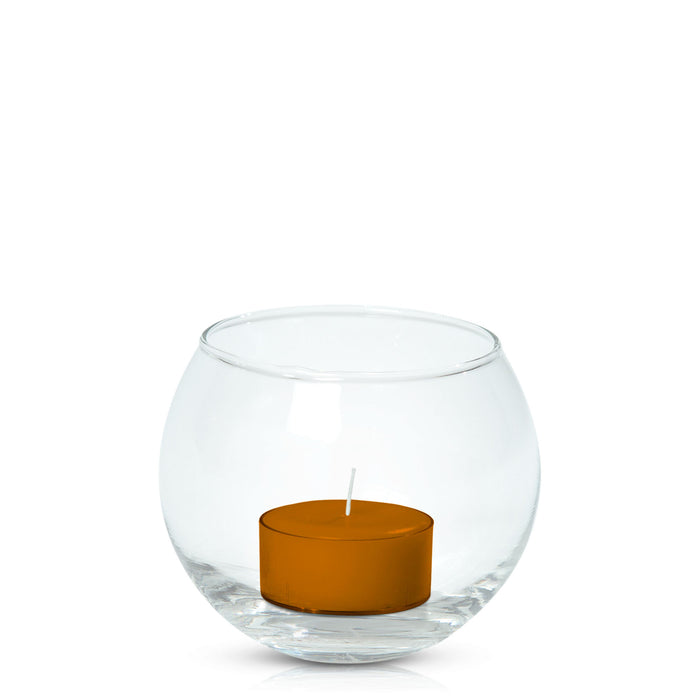 Baked Clay Tealight in Fishbowl Pack Pack of 24