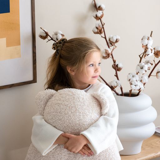 Bear Cream White Cushion - Rugs by Roo