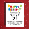 Birthday Greeting Card: Age Is Just A Number