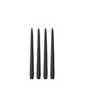 Black 25cm Taper Candles Pack of 4