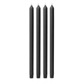 Black 40cm Dinner Candles Pack of 4