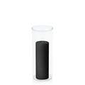 Black 5cm x 15cm Event Pillar in 8cm x 20cm Glass Pack of 1